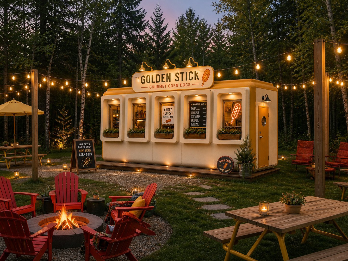 Golden Stick — a small destination food concept at Pigeon Lake